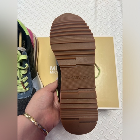 Michael Kors Black Multi Sneaker - Picture 4 of 6